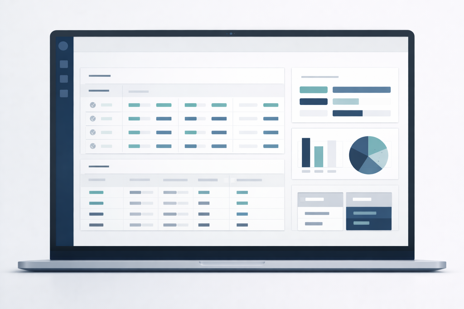 Front Desk Dashboard interface showing activity tracking and reporting