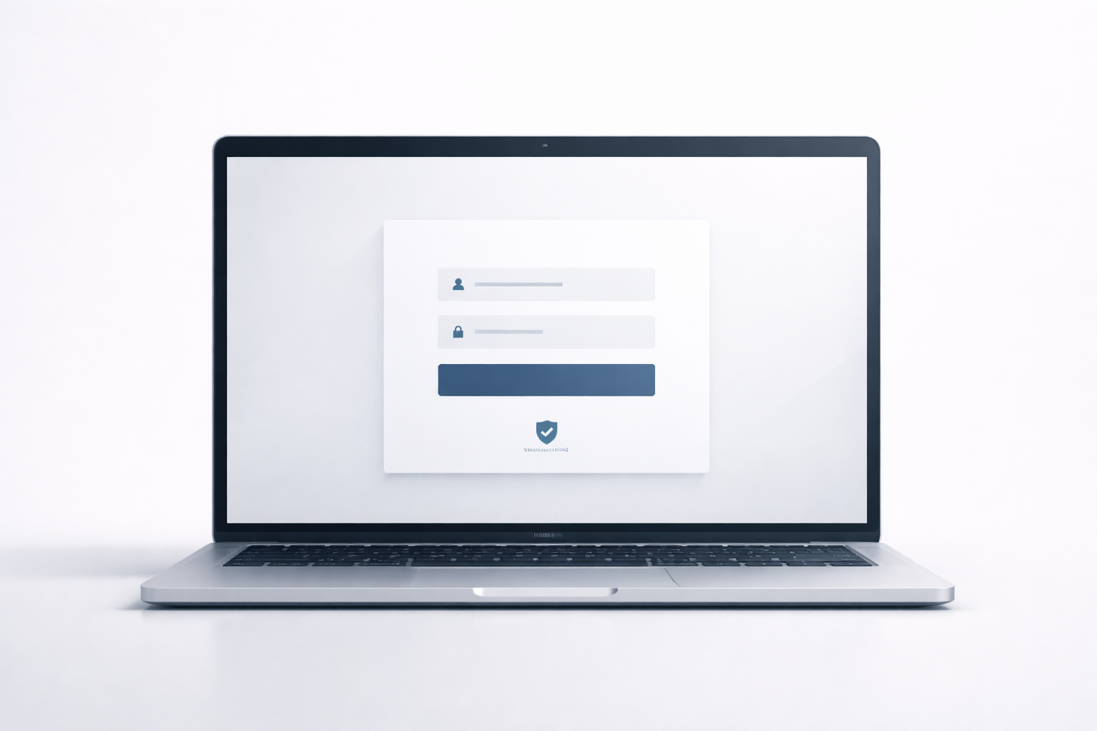 Secure authentication and login interface example